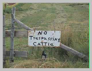 A Utah rancher's sign