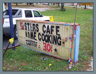 meat and two veg, $4.00, Crossville, TN