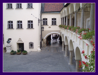 Interior courtyard, Bratislava Town Hall