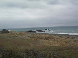 The ocean front looks particularly empty