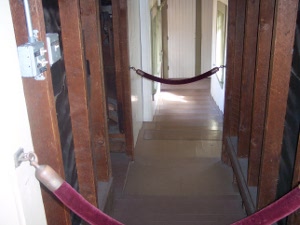 The levels of the house were a mystery to all.  This view shows fifteen stairs with a total rise of perhaps two feet