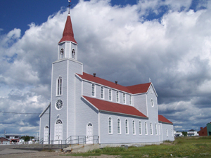 Church at Riviere au Tonnere, Quebec