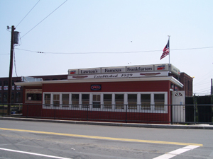 Lawton's hot dog stand