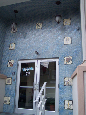 Church decorations illustrate different occupations