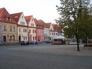 Part of the plaze in Bardejob, Slovakia