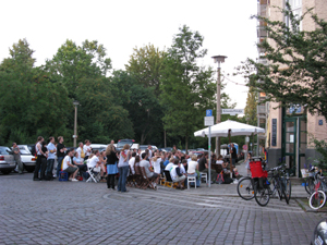 Watching the soccer game