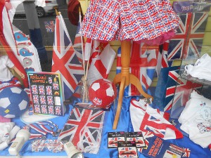 store window in Loyalist neighborhood