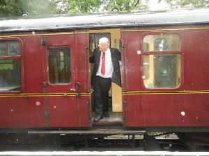 Worth Valley railroad conductor