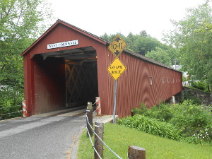 A covered bridge